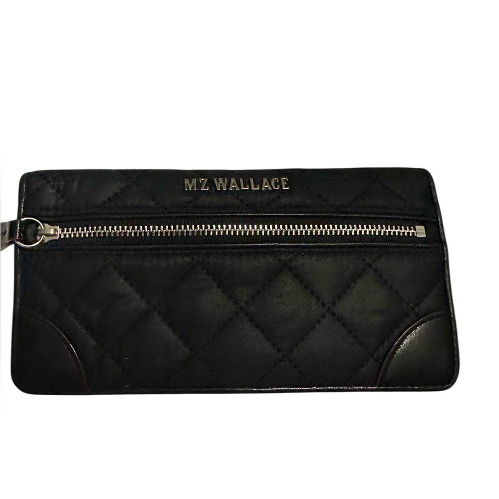 MZ Wallace Black Quilted Clutch